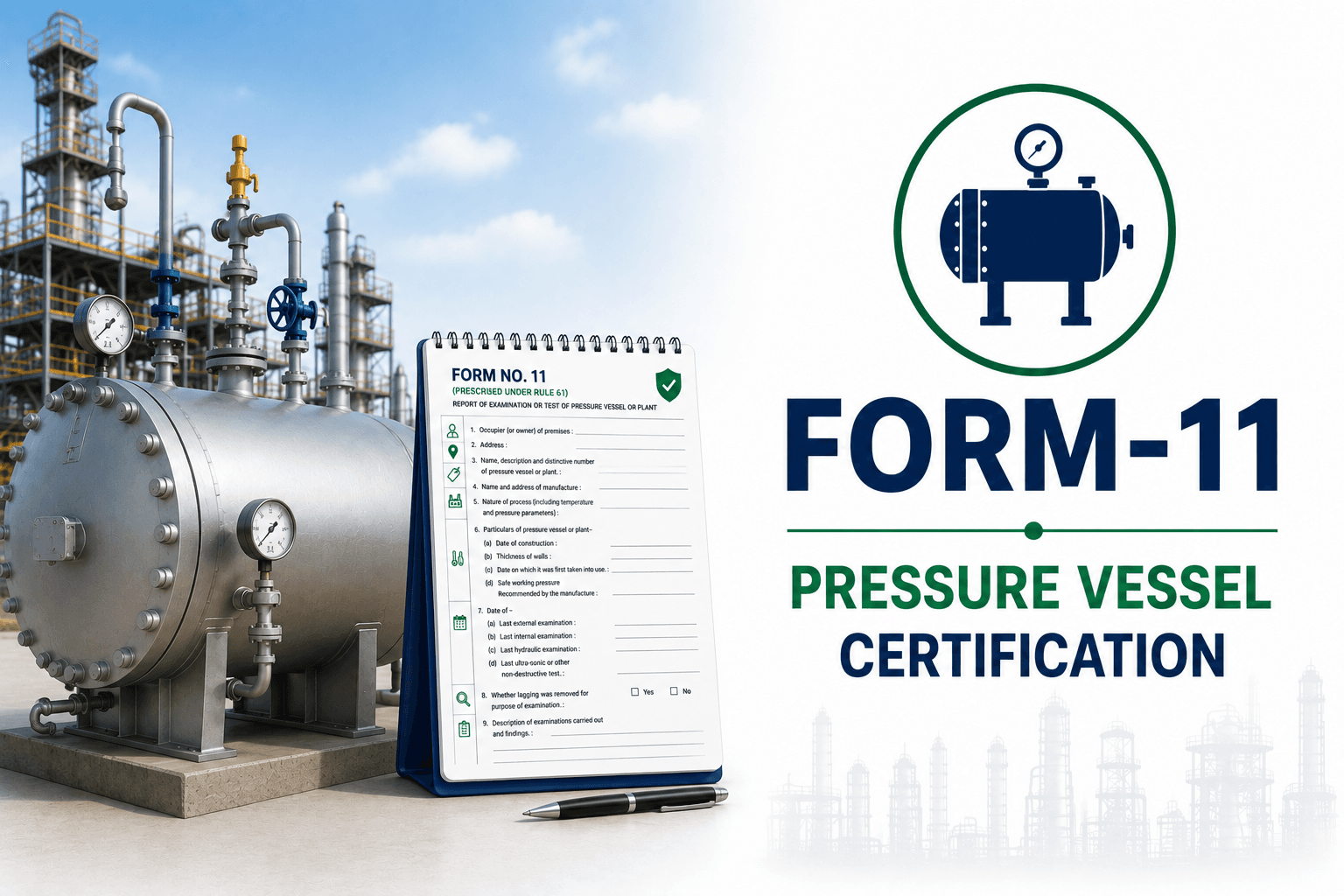 Form 11 Pressure Vessel Certification