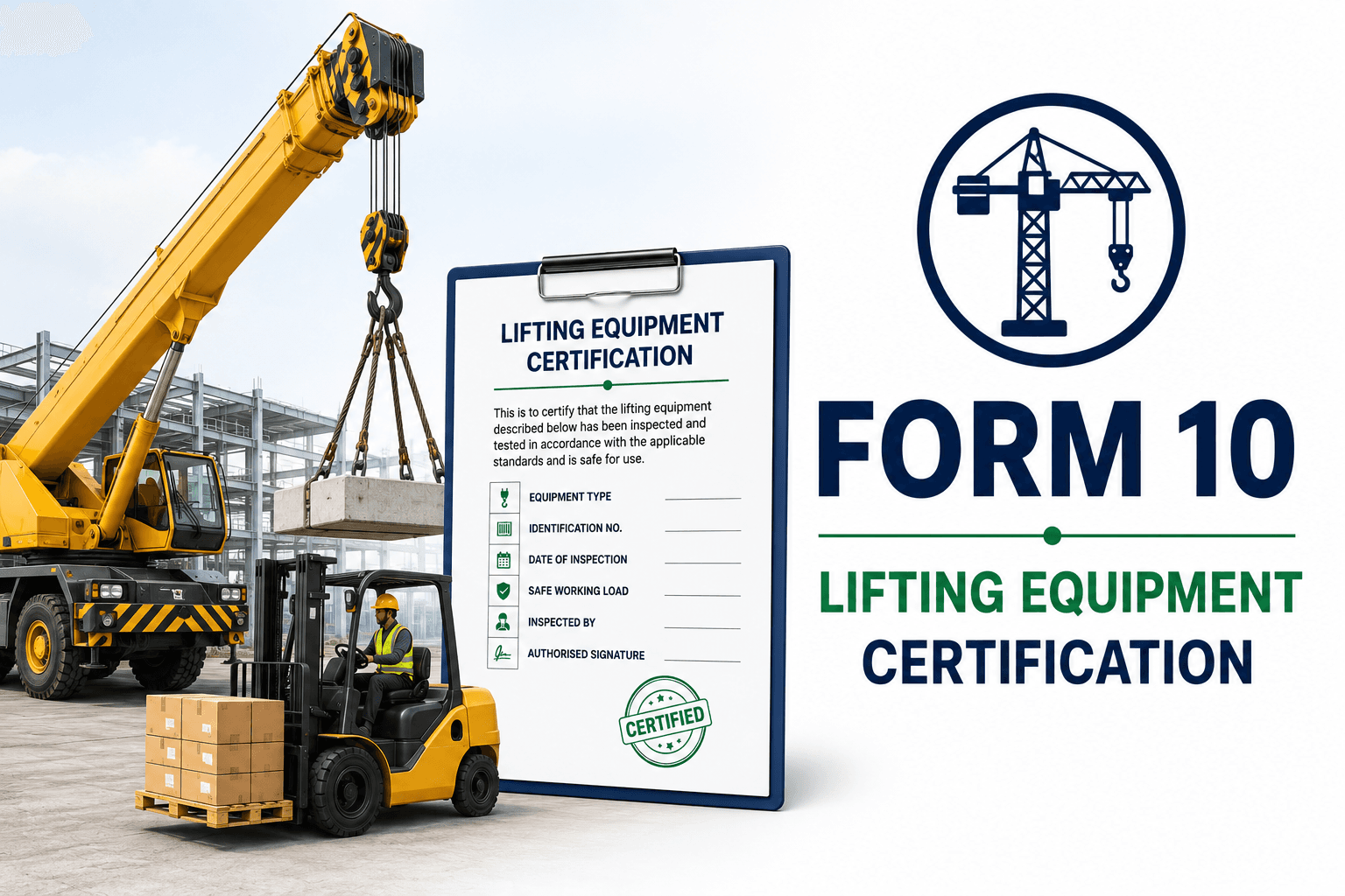 Form 10 Lifting Equipment Certification